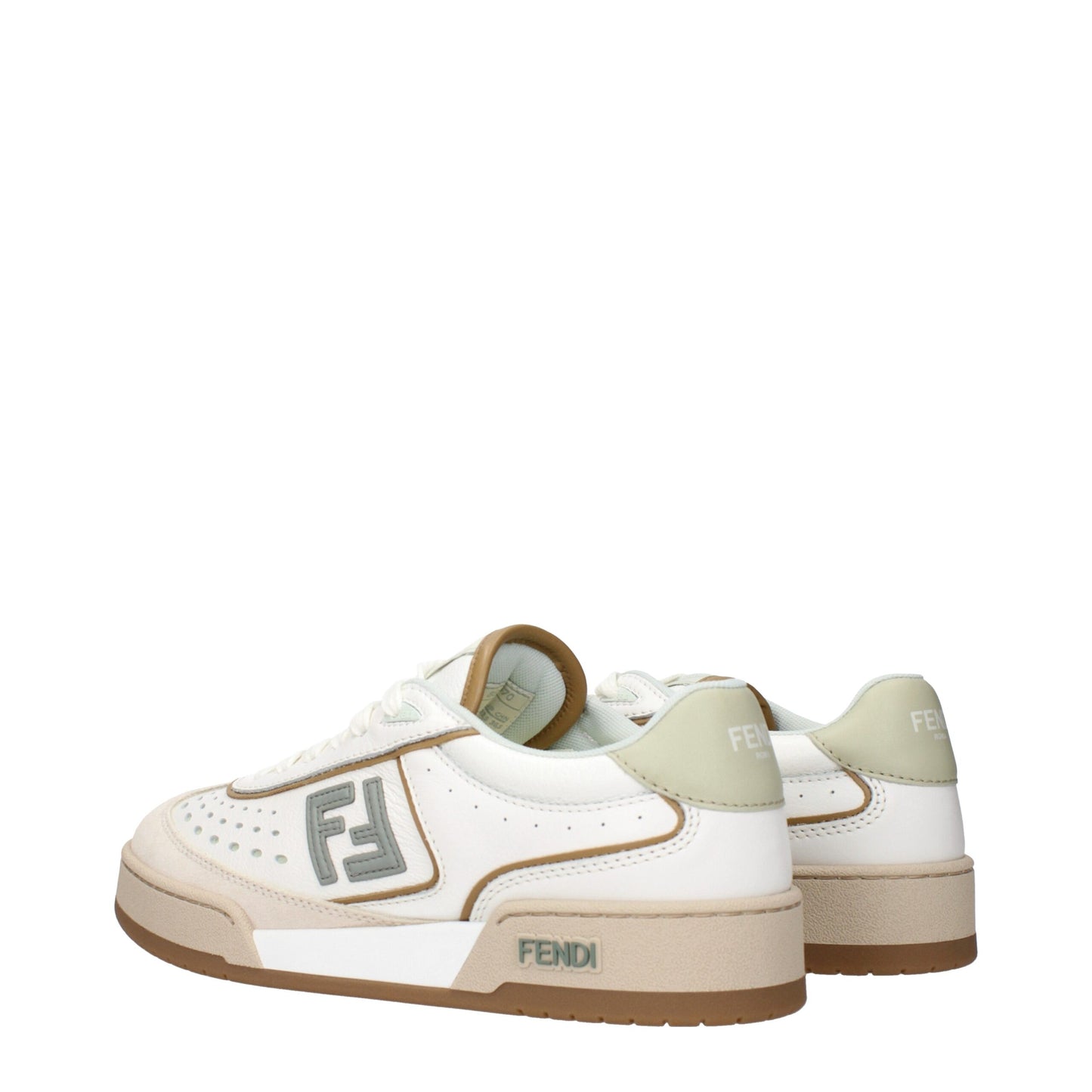 White Leather Low Tops