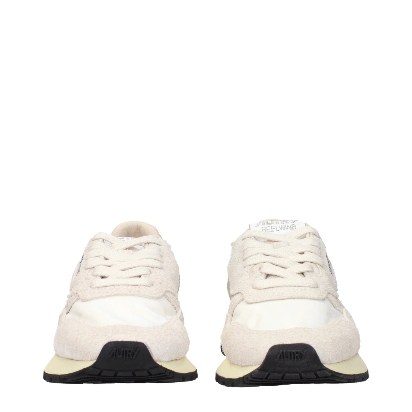 Beige Fabric Low Tops