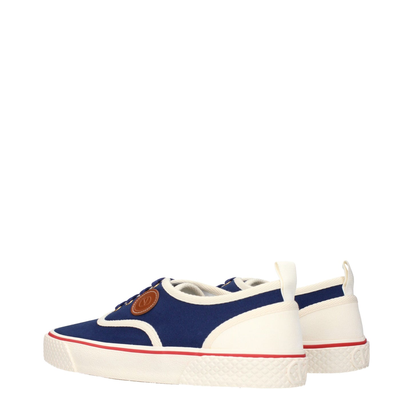 Blue Fabric Low Tops