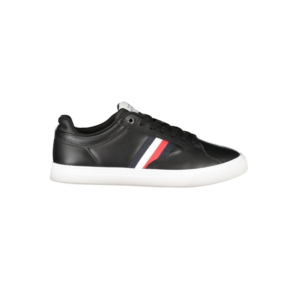 Black Leather Men Sneaker
