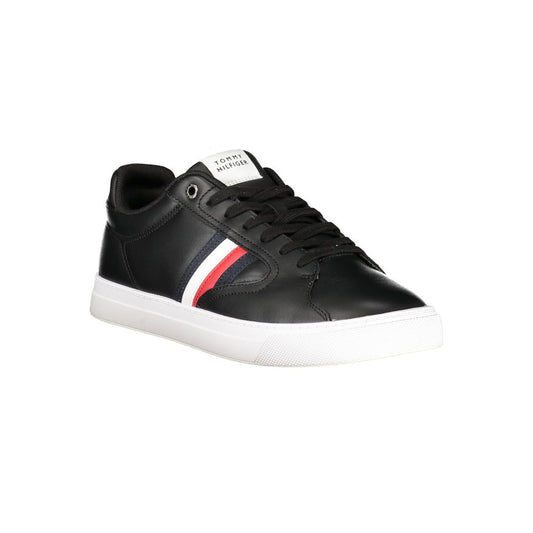 Black Leather Men Sneaker