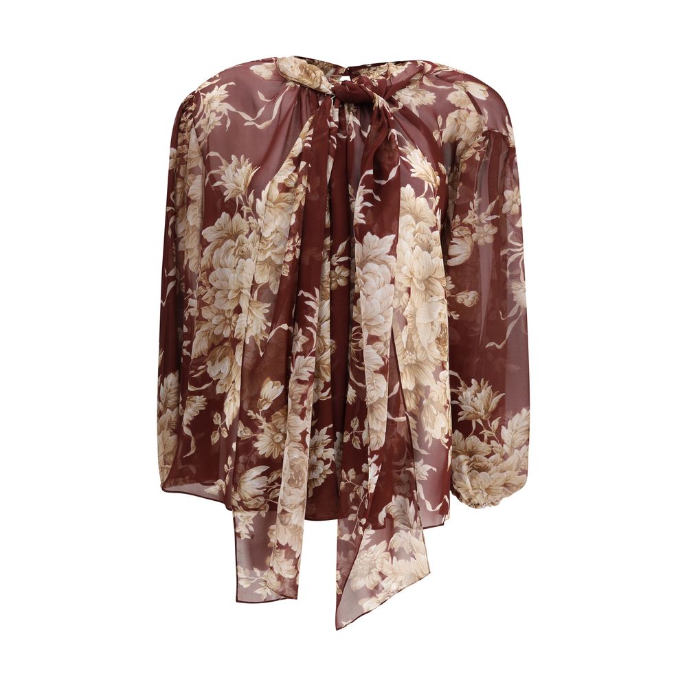 Bordeaux Silk Pattern Shirt