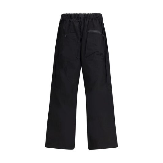 Black Cotton Cargo Pants