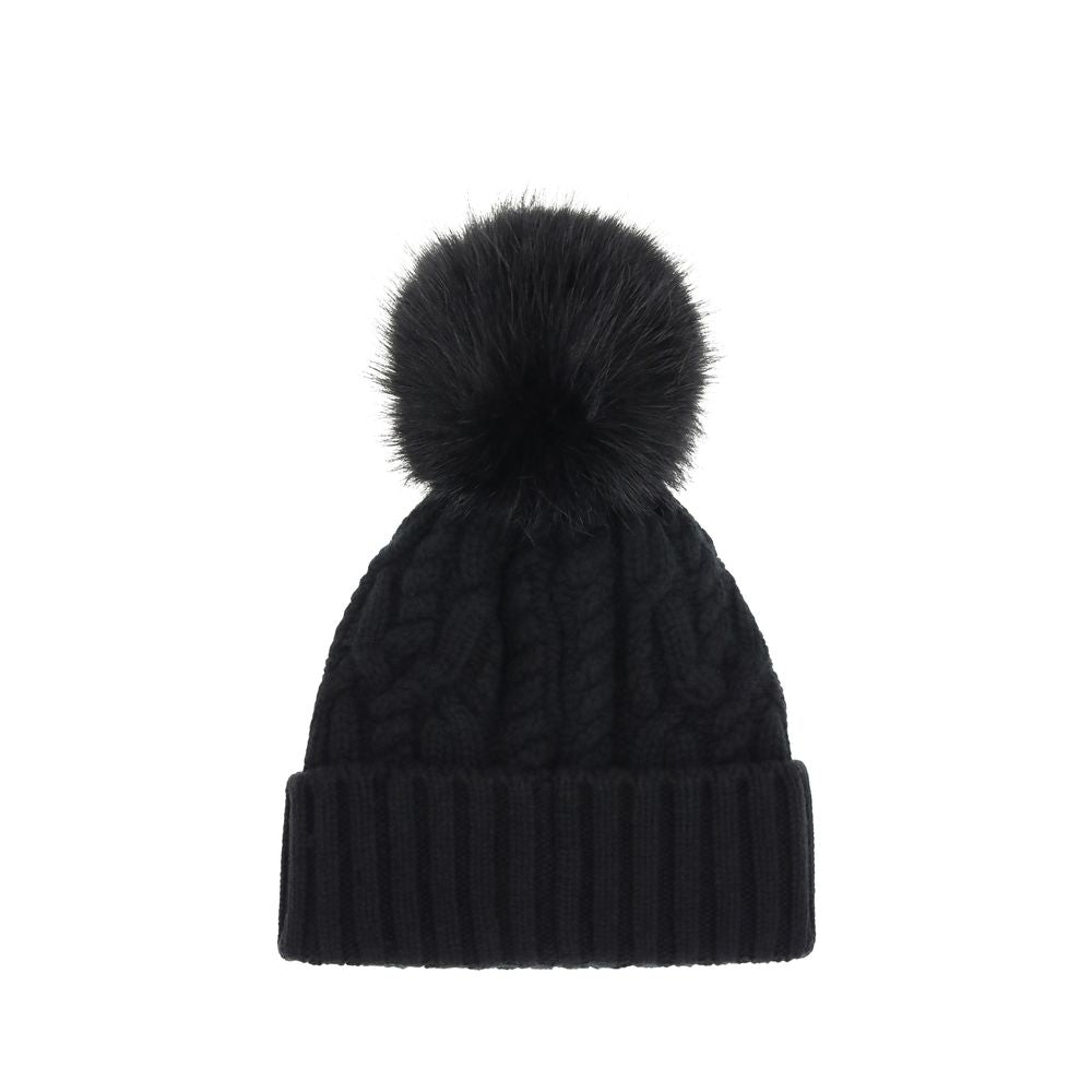 Cashmere blend Hat with pom-pon