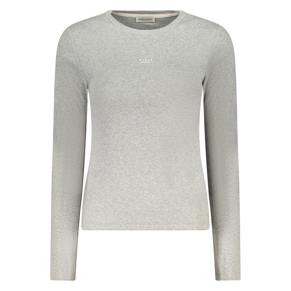 Gray Cotton Women T-Shirt