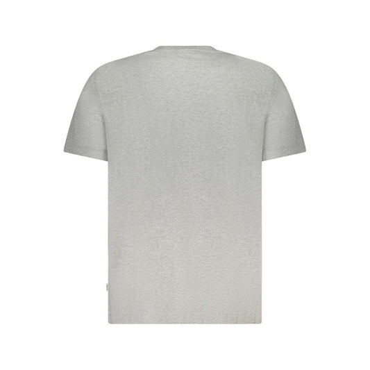 Gray Cotton Men T-Shirt