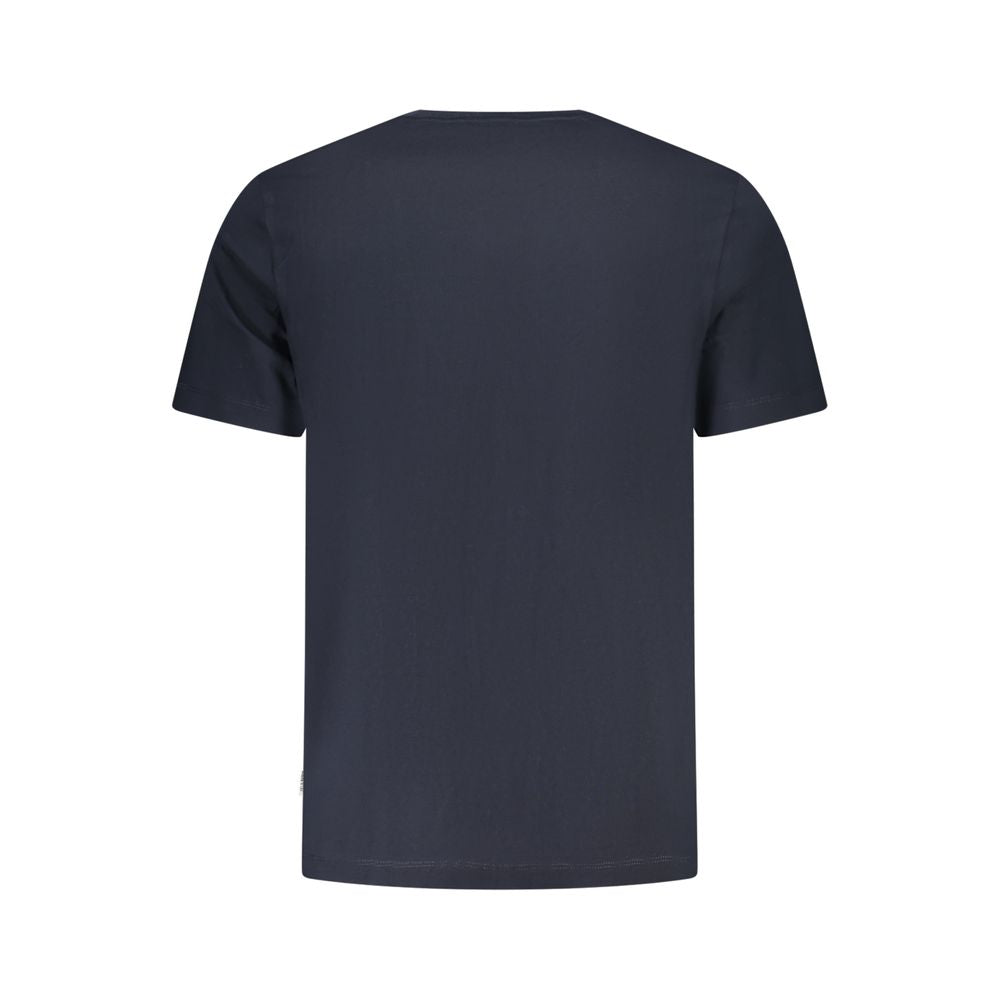 Blu Cotton Men T-Shirt