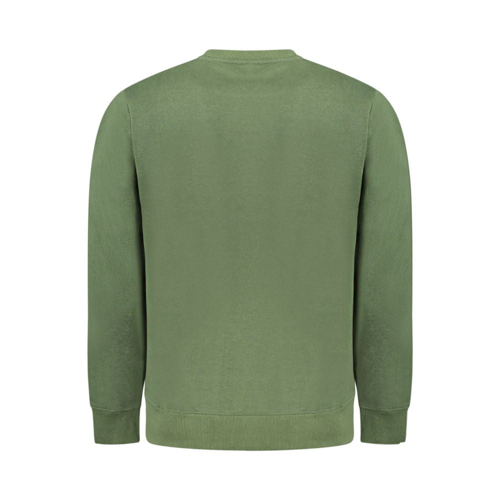 Green Cotton Men Sweater