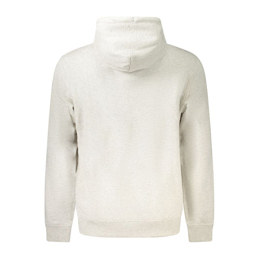 Gray Cotton Mens Hoodie