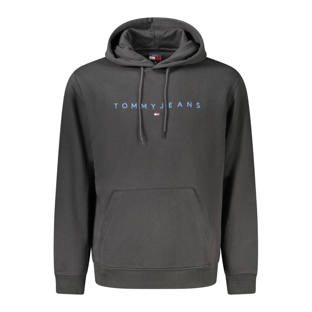 Black Cotton Men Sweater