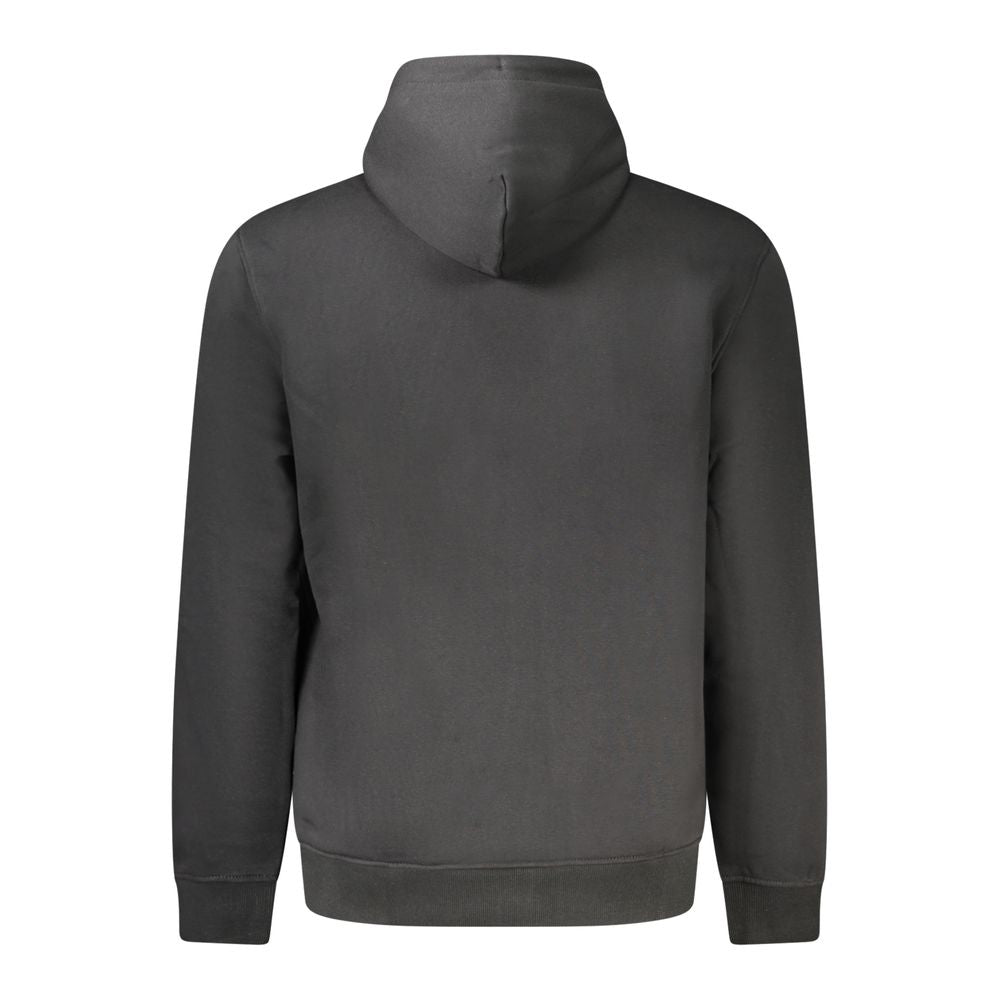 Black Cotton Men Sweater