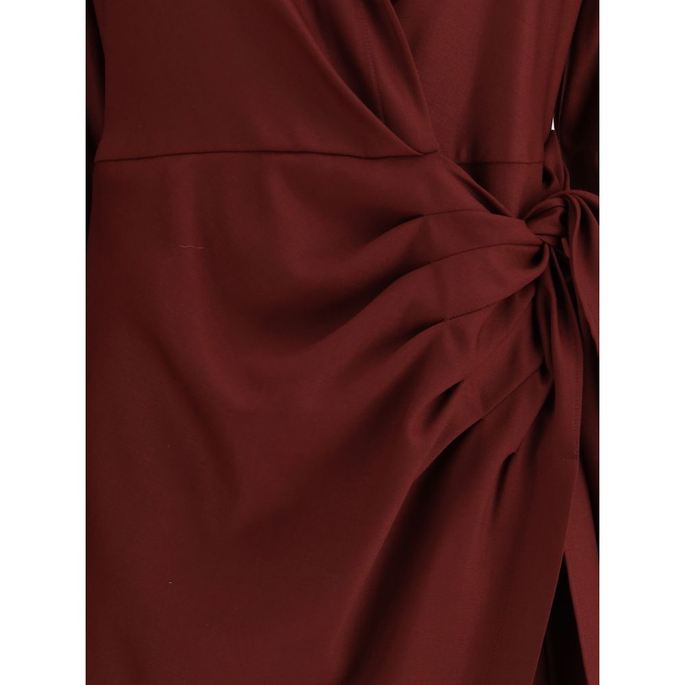 Como Dress in crêpe de chine