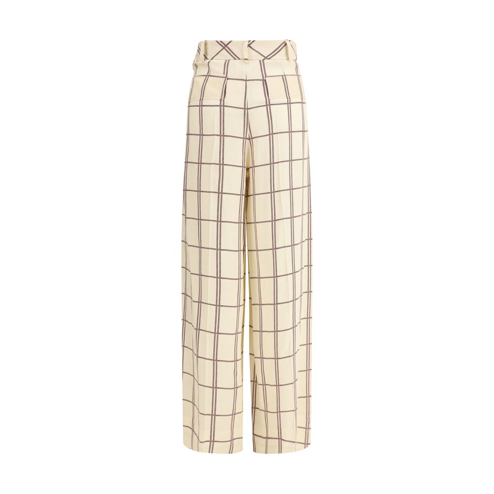 Multicolor Viscose Casual Pants
