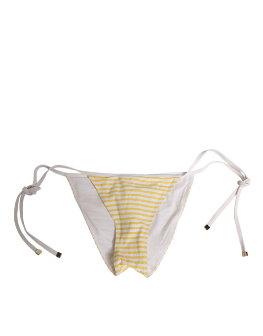 White Yellow Stripe Tie Side Logo Underwear