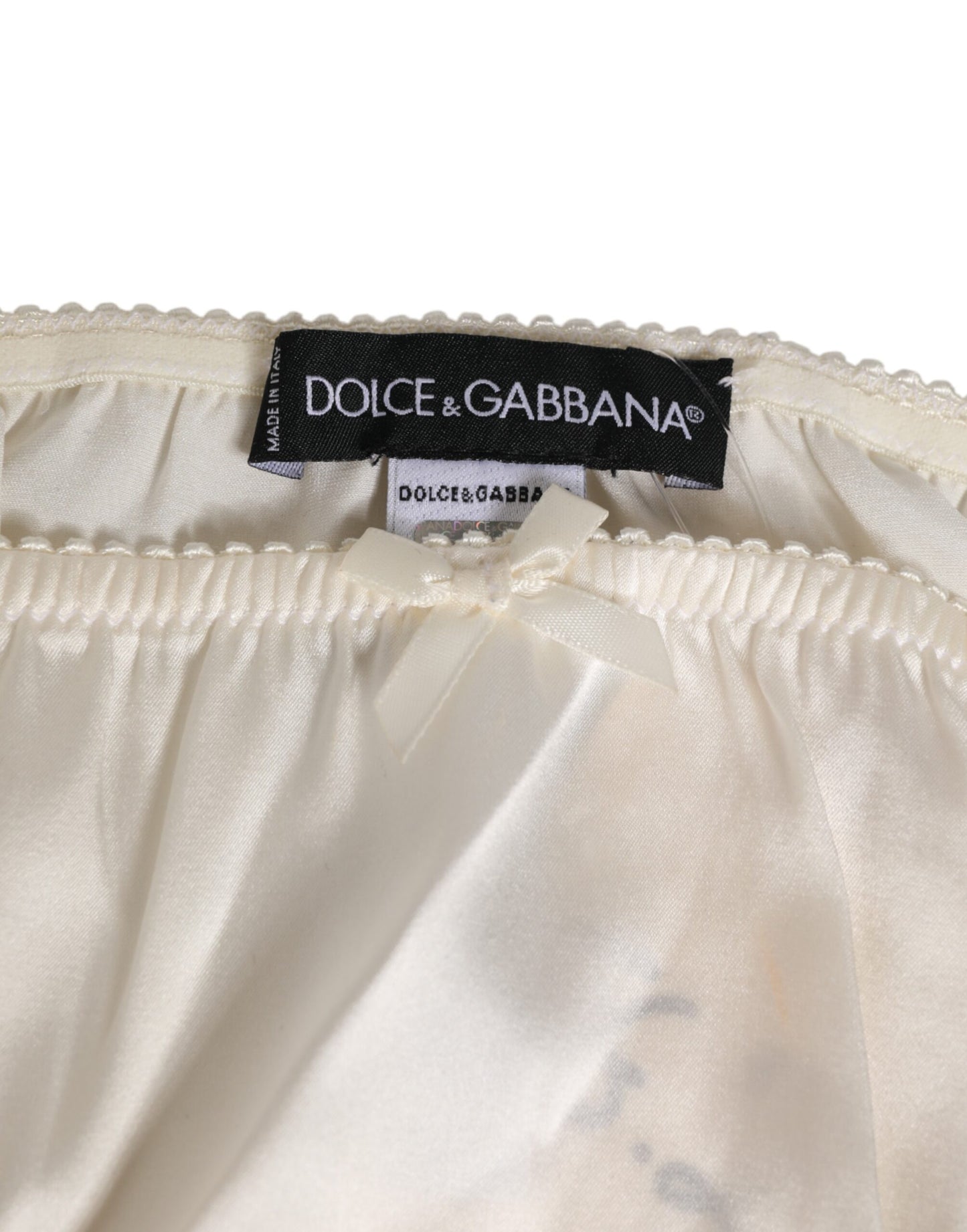 White Silk Satin Lingerie Panty Underwear