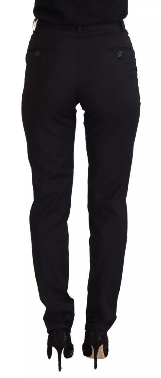 Black High Waist Skinny Trouser STAFF Pants