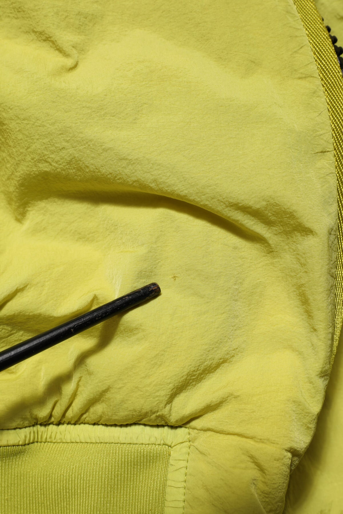 Yellow Polyamide Zipper Bomber Women’s Jacket