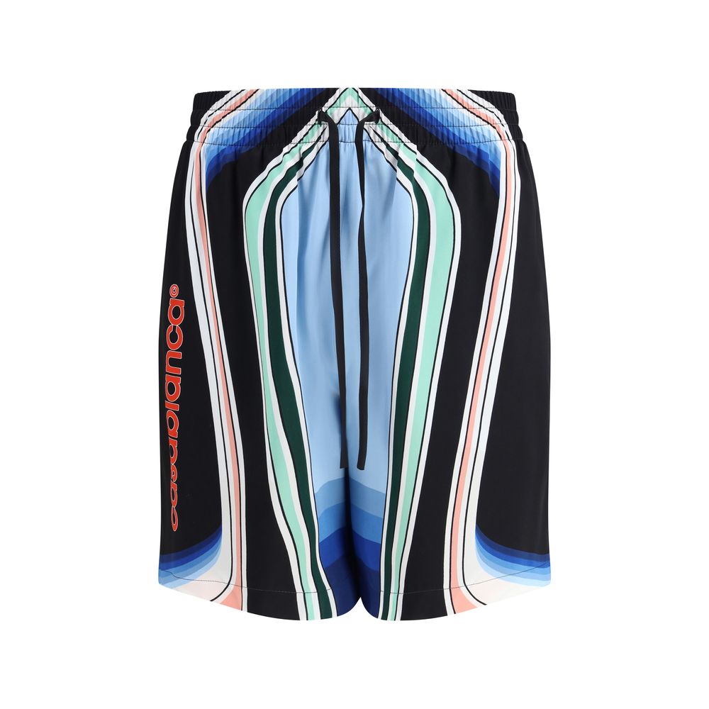 Graphic Mountain Shorts