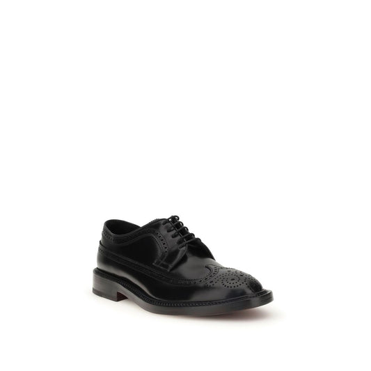 Black Leather Oxfords And Derbies