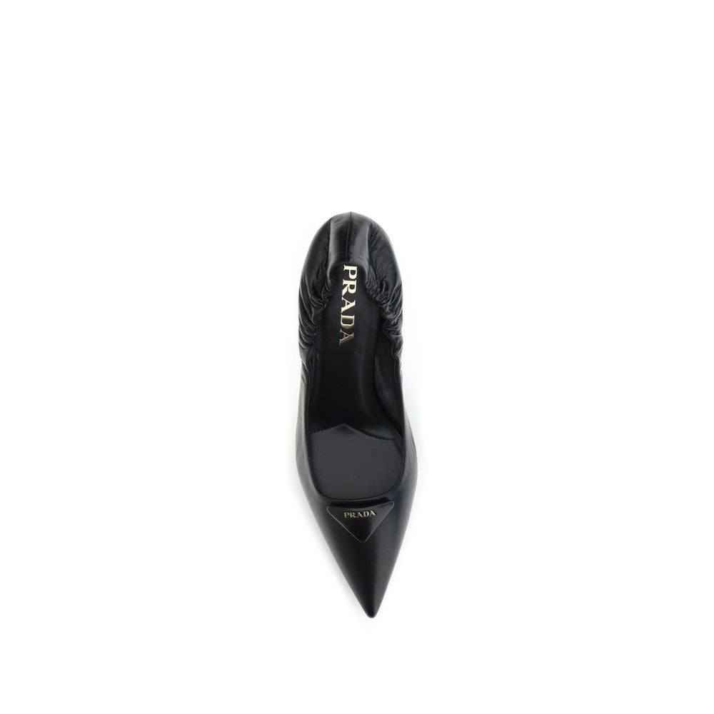 Leather logo Pumps