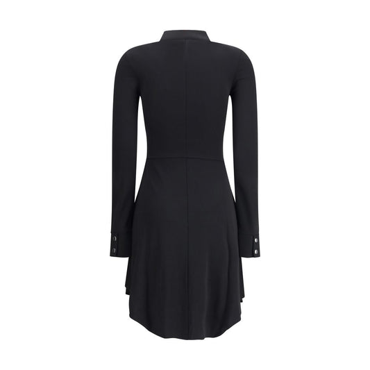 Black Viscose Casual Dress