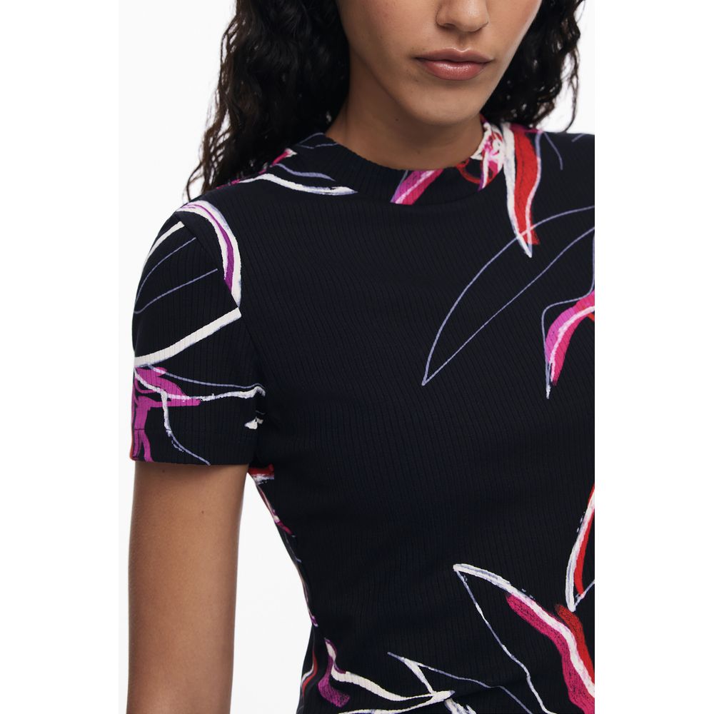Black Viscose Women Top