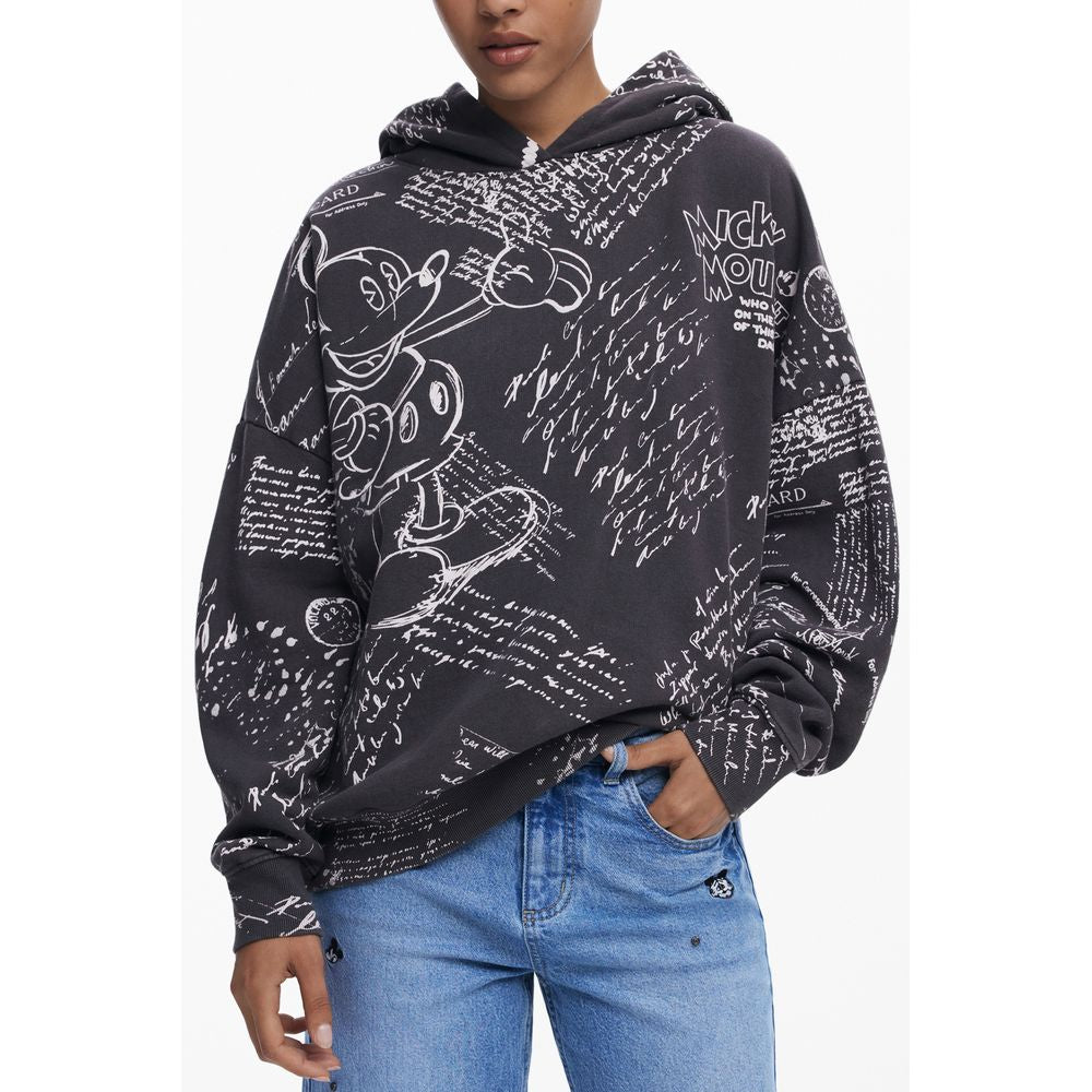 Black Cotton Women Sweater