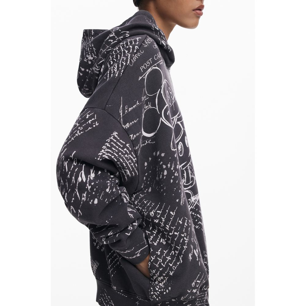Black Cotton Women Sweater