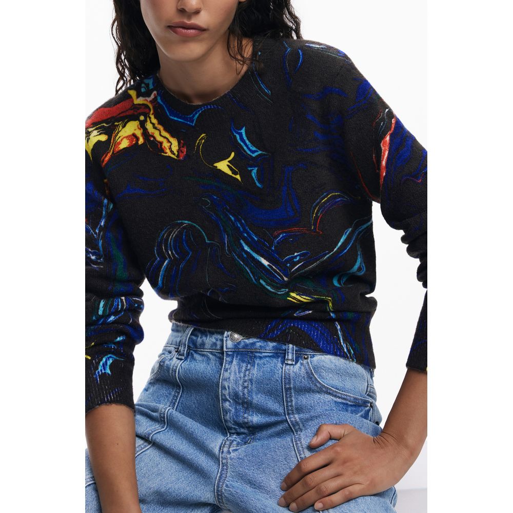 Black Polyamide Women Sweater