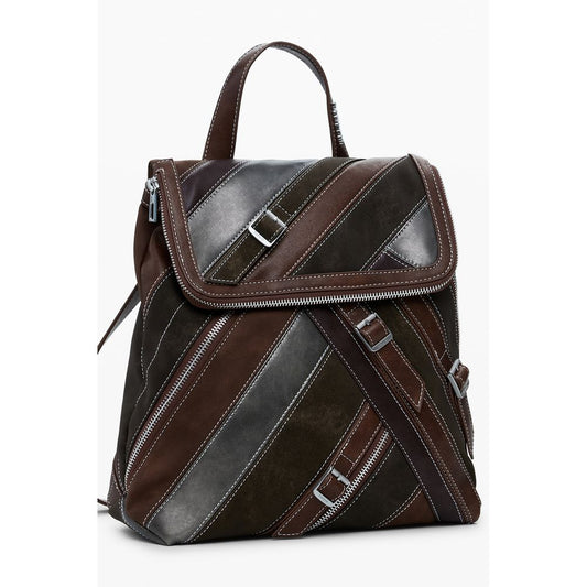 Marrone Poliuretano Women Backpack