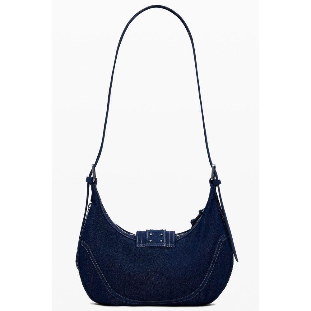 Blue Cotton Handbag