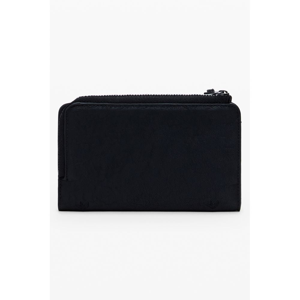 Nero Poliuretano Women Wallet