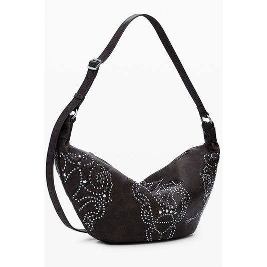 Brown Polyethylene Women Handbag