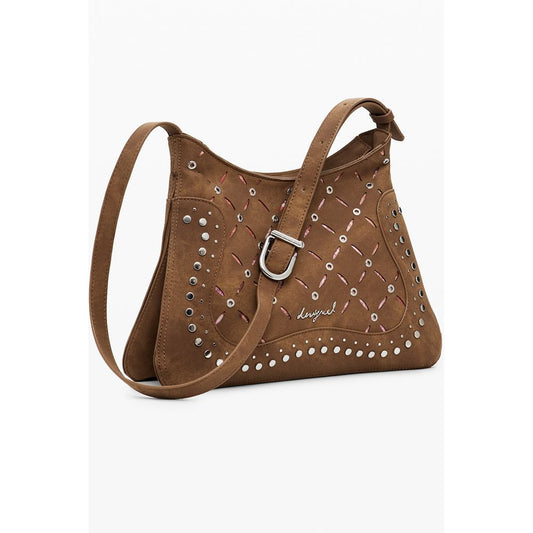 Marrone Poliuretano Women Backpack