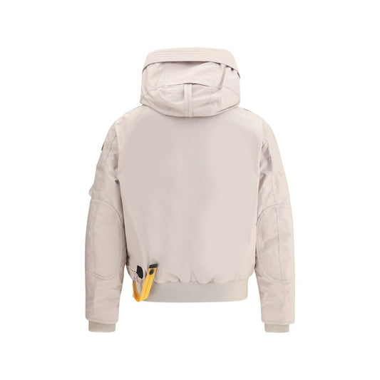 Beige Nylon Bomber