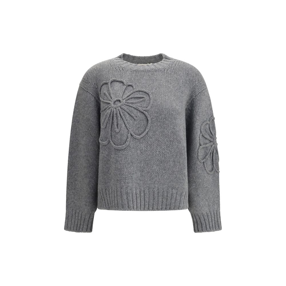 Embroidered flower Sweater