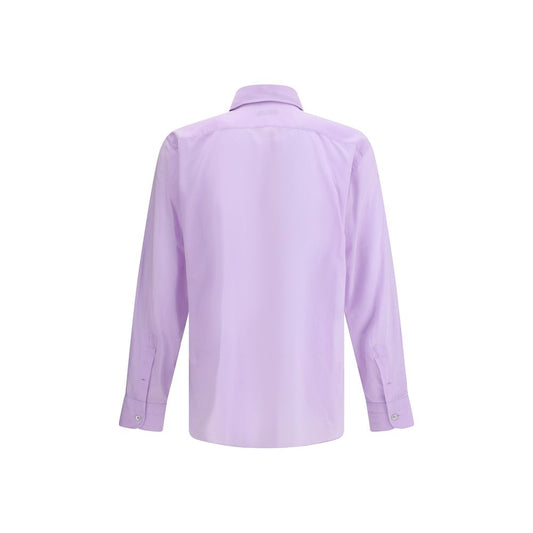 Purple Cotton Dress Shirt