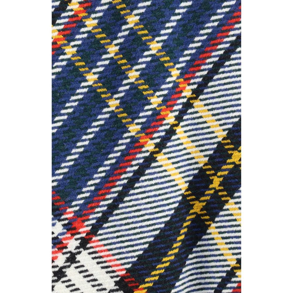 Midi check skirt