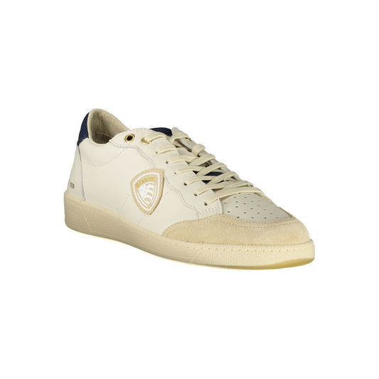 Bianco Polyurethane Men Sneaker