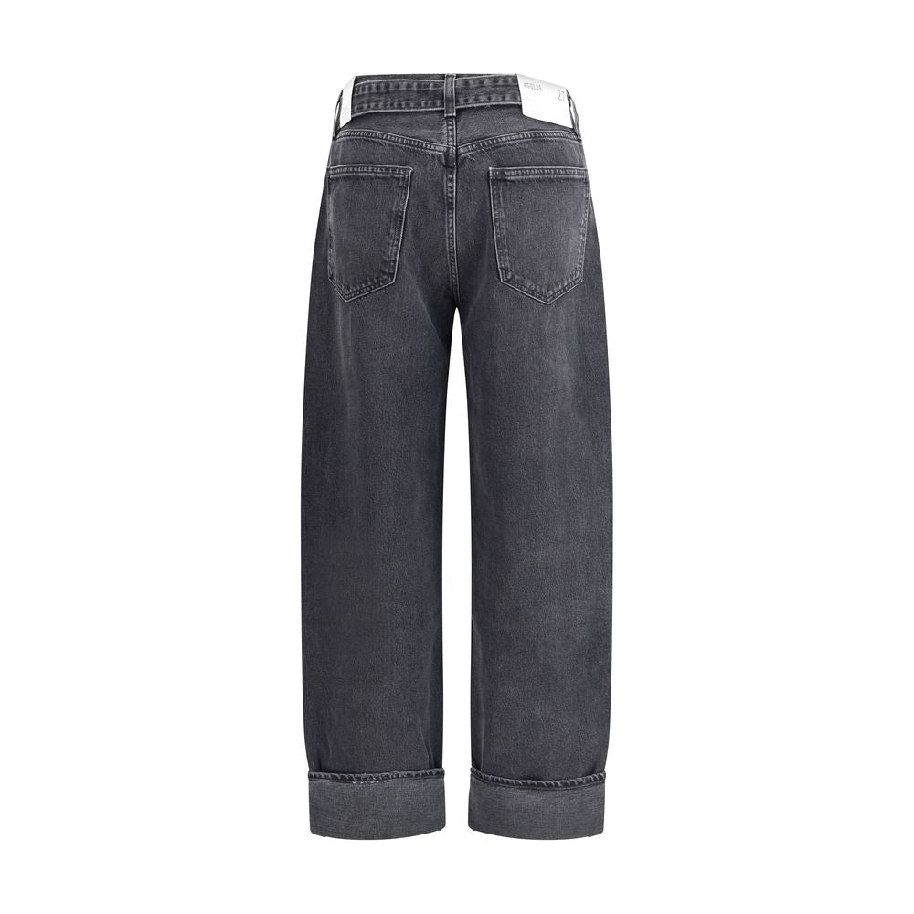 Cuffed Taper wide Jeans