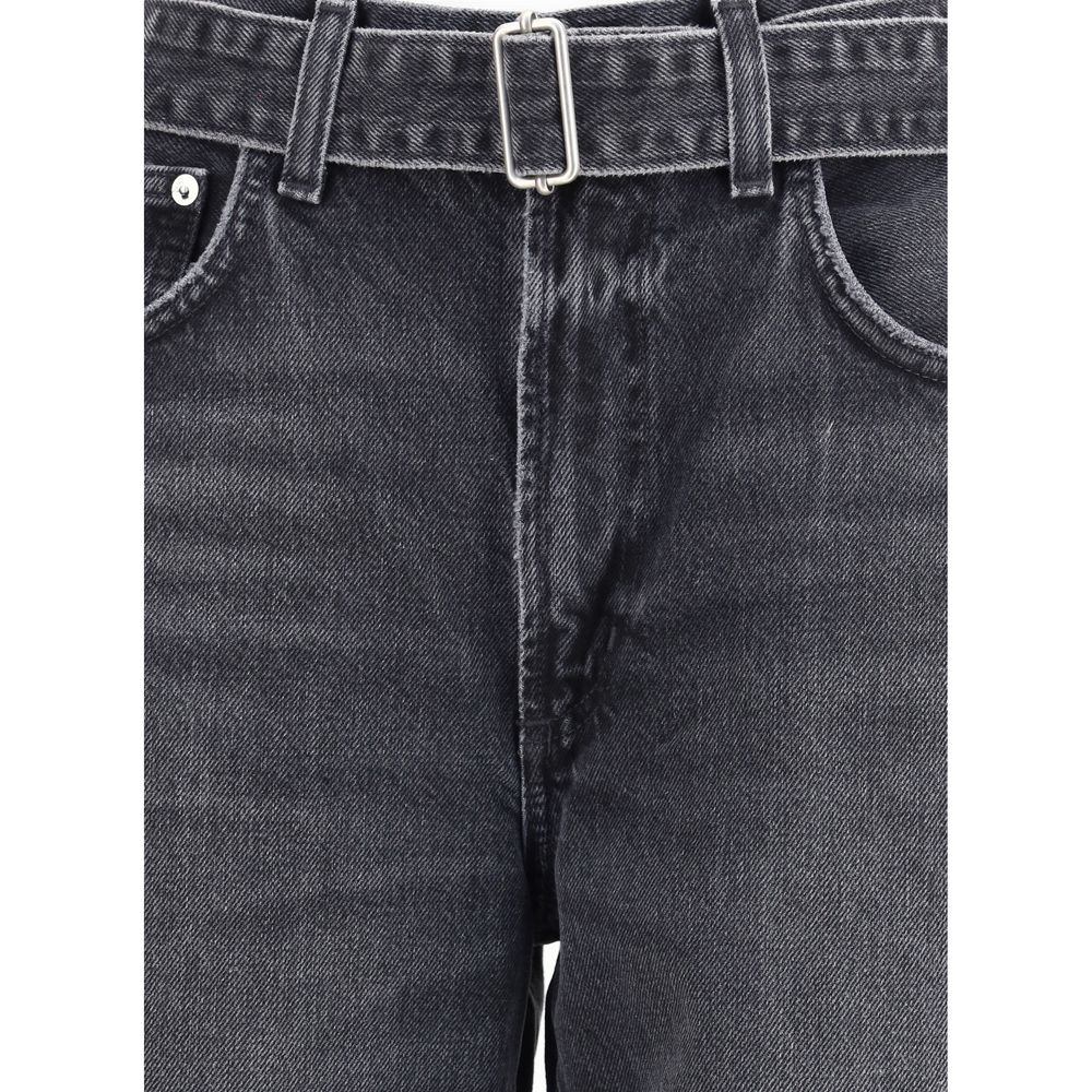 Cuffed Taper wide Jeans