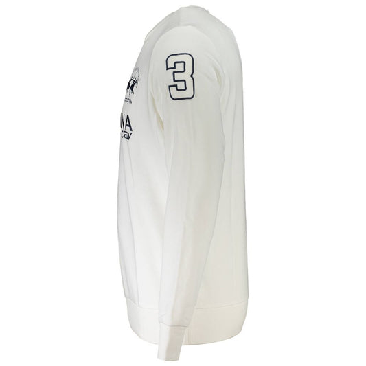 White Cotton Men's Sweater