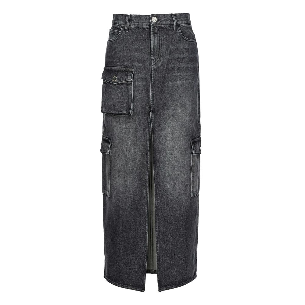 Black Cotton Skirt