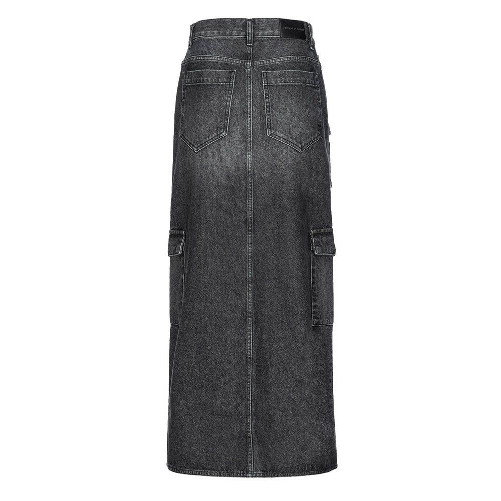 Black Cotton Skirt