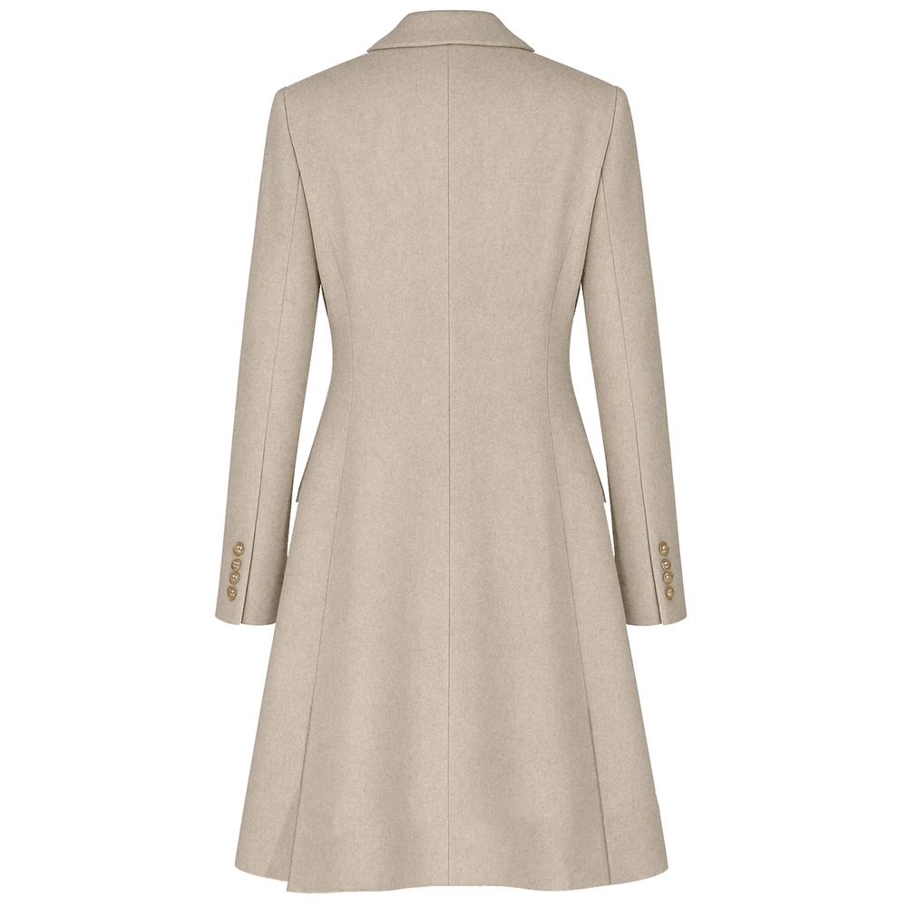 Beige Wool Jackets & Coat