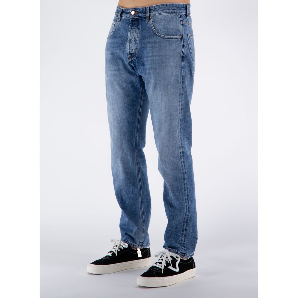 Blue Cotton Jeans & Pant