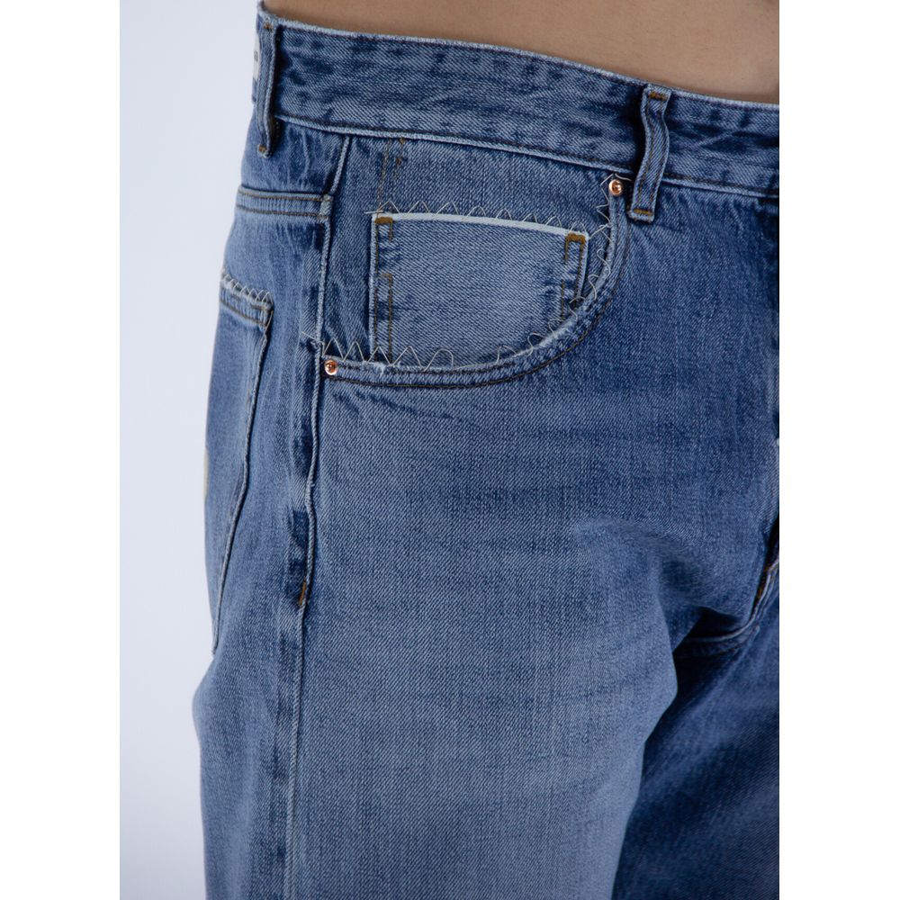Blue Cotton Jeans & Pant