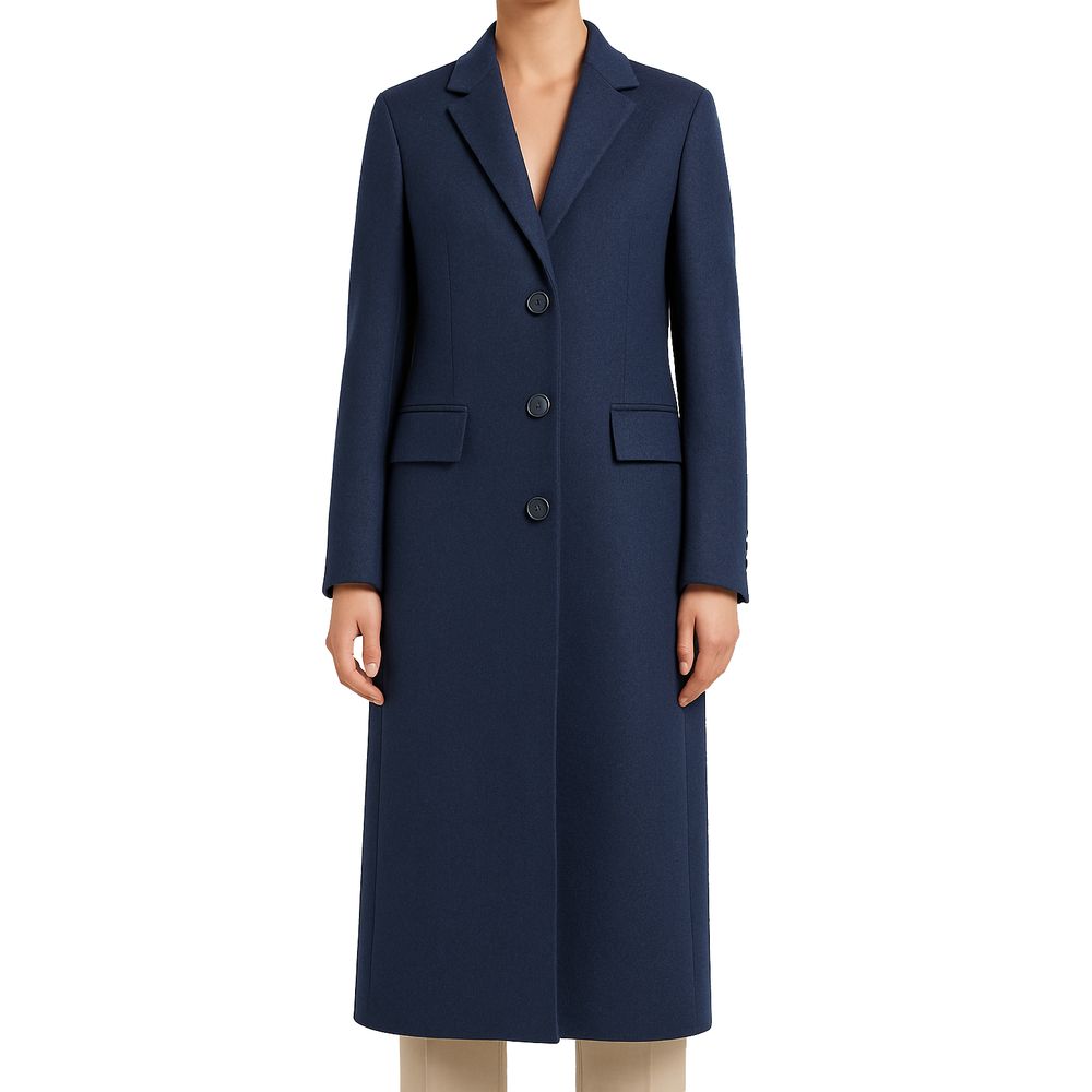 Blue Wool Jackets & Coat