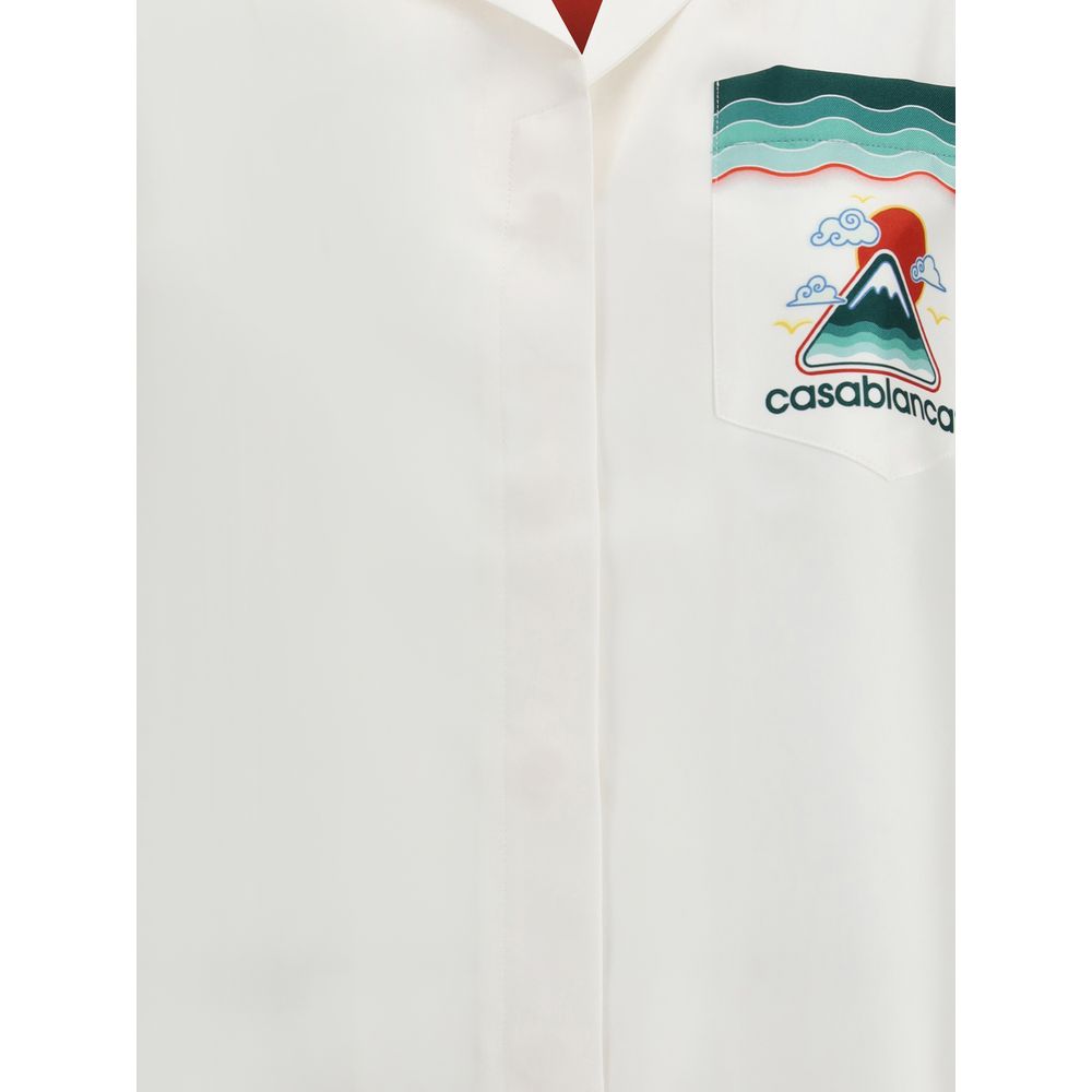 Silk Cuban Collar short sleeve Shirt