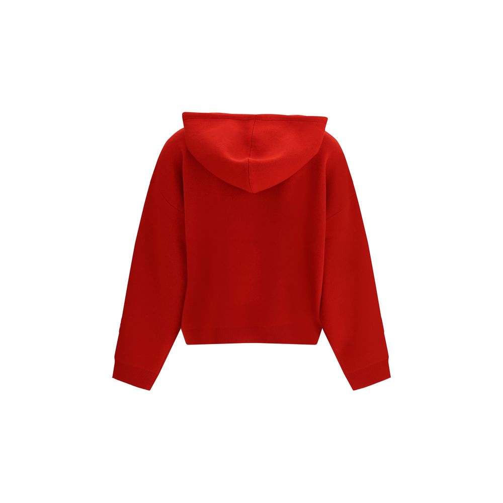 CROPPED WOOL HOODIE